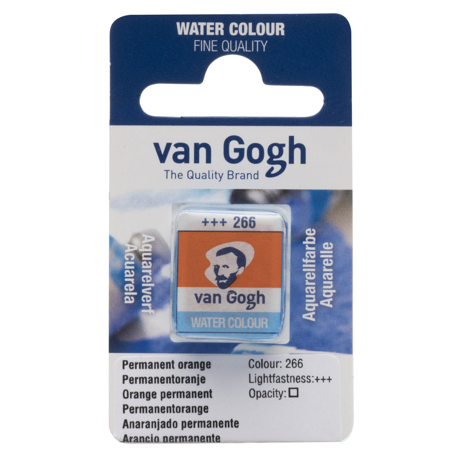 Acuarela 1/2 godet Van Gogh Naranja permanente