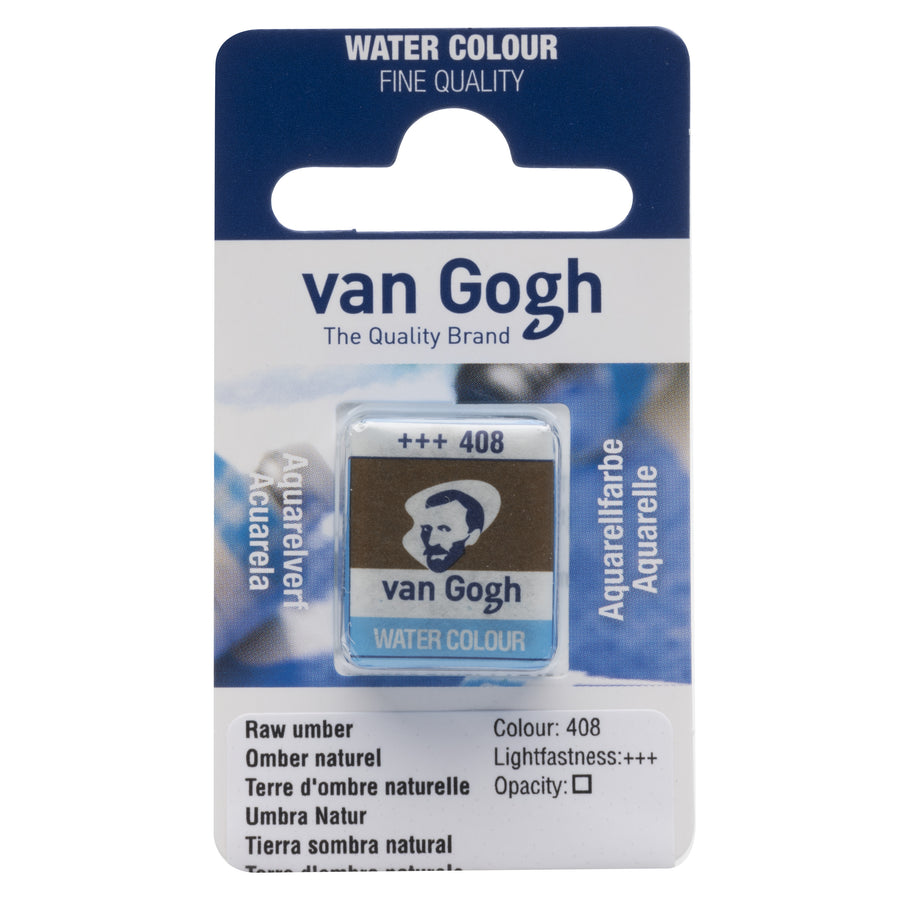 Acuarela 1/2 godet Van Gogh Tierra de Sombra Natural (Umber crudo)