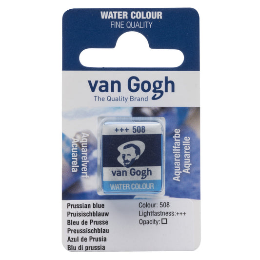 Acuarela 1/2 godet Van Gogh Azul de Prusia