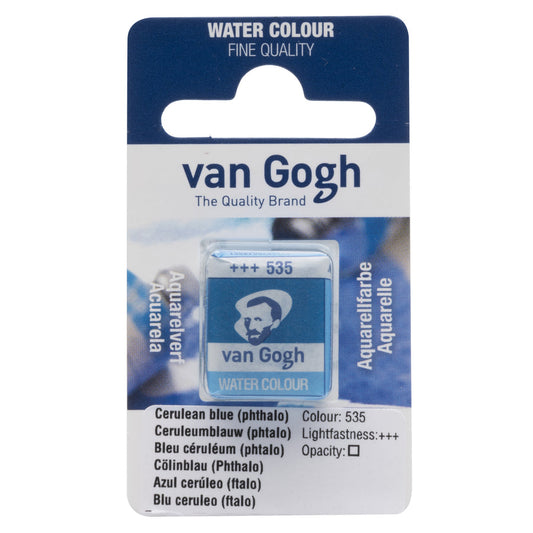 Acuarela 1/2 godet Van Gogh Azul Cerúleo