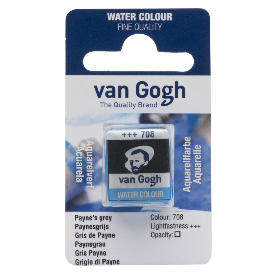 Acuarela 1/2 godet Van Gogh Gris de Payne
