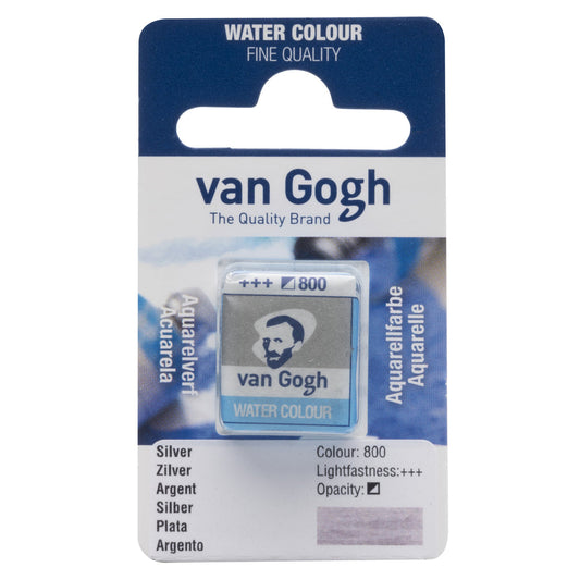 Acuarela 1/2 godet Van Gogh Plateado