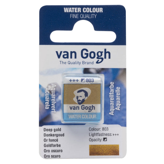 Acuarela 1/2 godet Van Gogh Oro Profundo