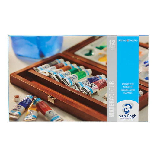 Set de acuarelas de lujo en caja de madera